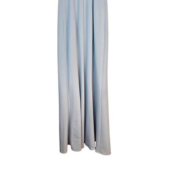 NWOT Show Me Your Mumu Small Light Blue Maxi Square Neckline Front Slit Flowy - Picture 8 of 14